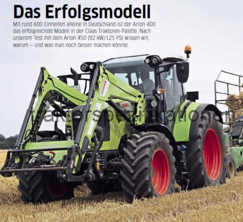 Claas Arion 450 technische daten 
